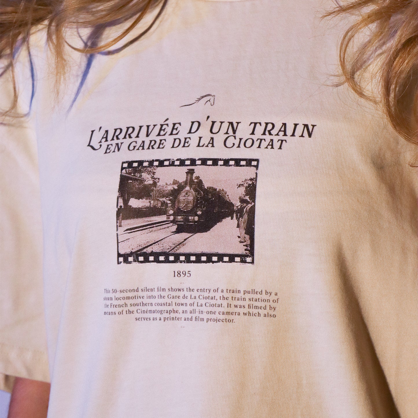 Train Pulling into a Station (1895) T-Shirt