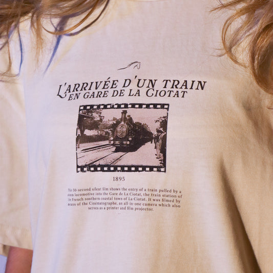 Train Pulling into a Station (1895) T-Shirt